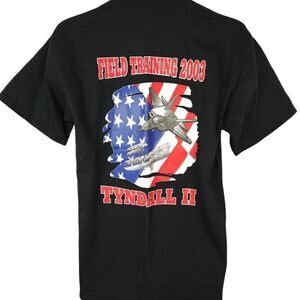 Air Force T Shirt Vintage Y2K 2003 AFROTC Field Training Tyndall Air Force Base